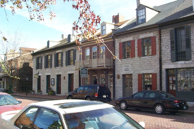 Historic Main Street in downtown St. Charles, Missouri